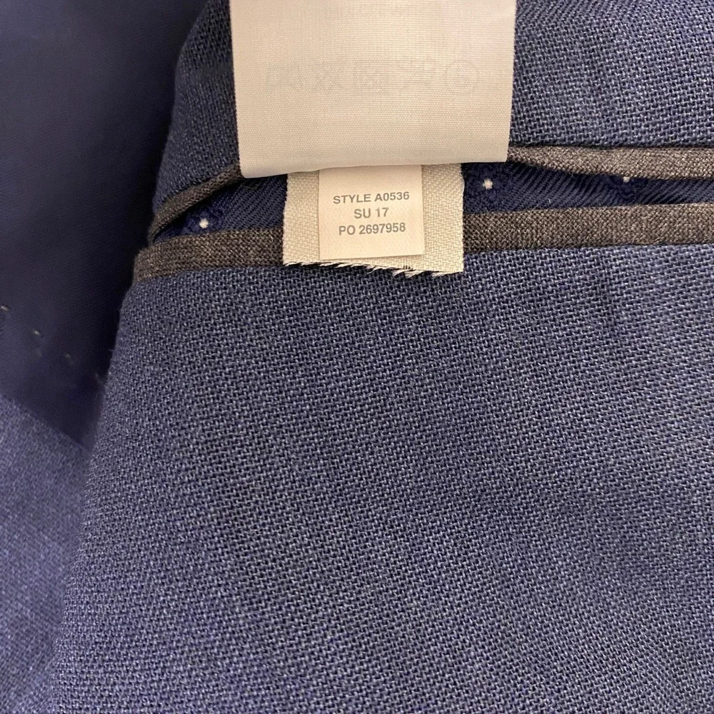 J.Crew Ludlow Traveler Blazer Men's Size 40S Navy Blue 100% Wool *Flaw*